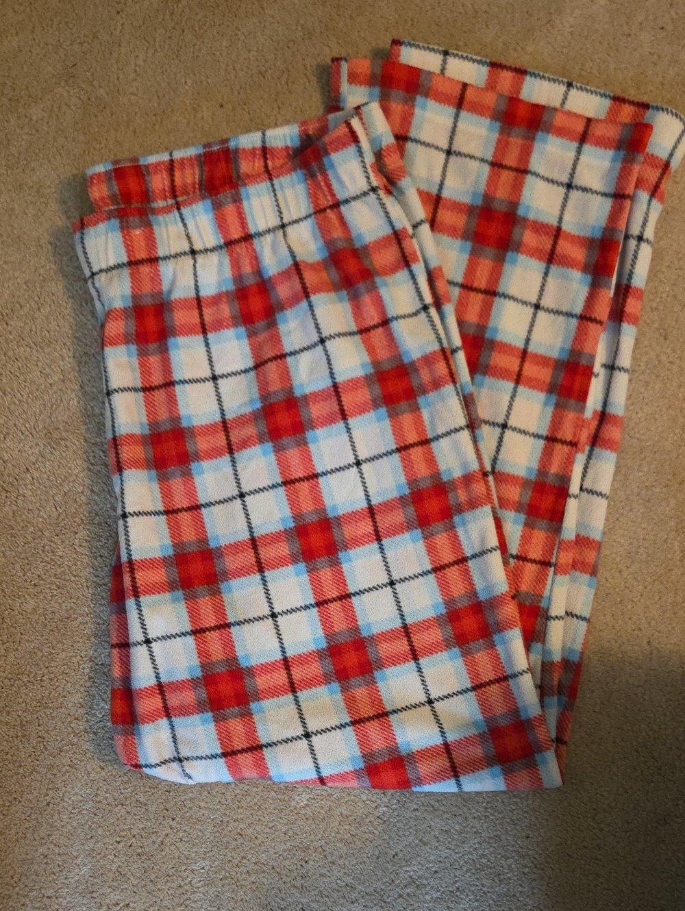 Red Plaid PJ Lounge Pants - Cozy Fleece Pajama Bottoms